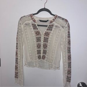 Zara crochet top